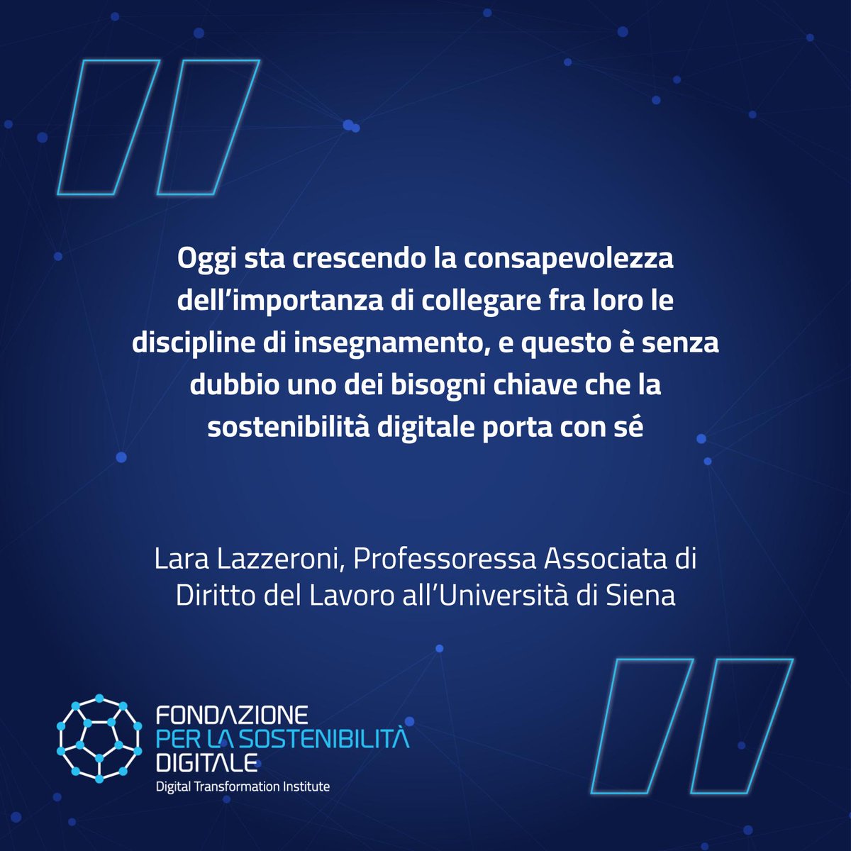 DigiTInst's tweet photo. Per la #SostenibilitàDigitale? Serve un approccio #interdisciplinare.
Il punto di vista di Lara Lazzeroni, Professoressa Associata di Diritto del Lavoro all'@unisiena, nella sua intervista per #University4DigitalSustainability.
Su @techeconomy2030 👉🏻 https://t.co/1LLgBStLKf https://t.co/Urvf2HvBeb