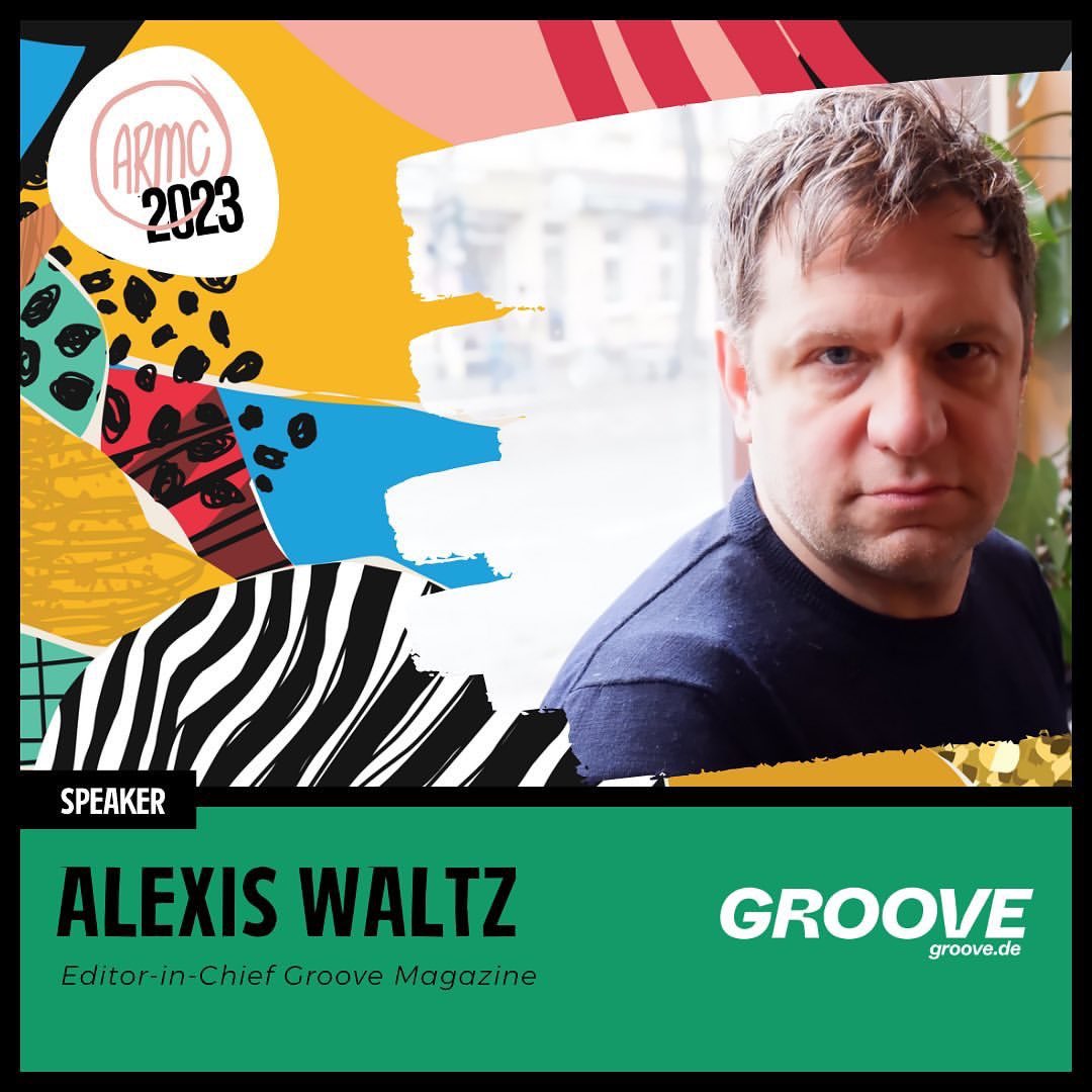 Introduction to you <a href="/alexiswaltz/">alexiswaltz</a> who is an Editor-in-Chief of <a href="/GROOVEmagazine/">GROOVEmagazine</a> as one of the speakers at #ARMC23. He has written numerous articles about electronic music and this year he will be joining us to talk all things Music Journalism ✨