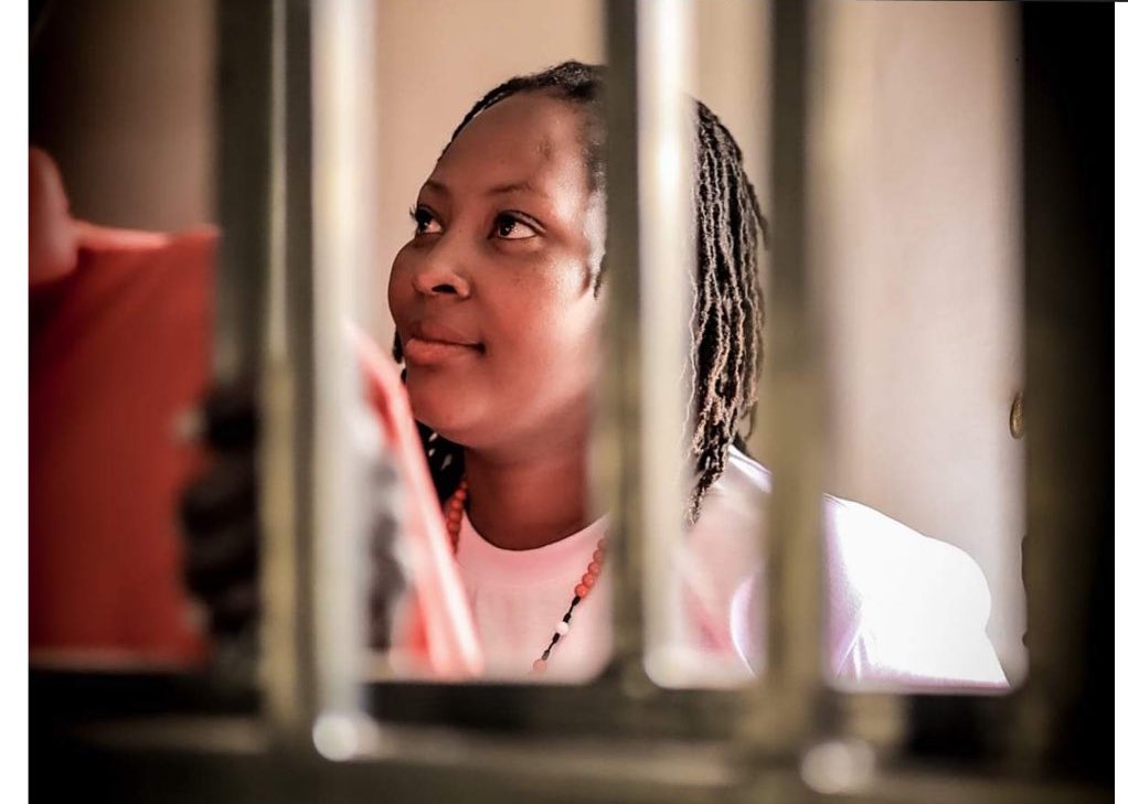 One_PiusJadwar's tweet photo. Olivia Lutaaya, a mother of two who has been held in Luzira prison for almost two years must be released without conditions and I won't stop calling for her release. 

It has never been wrong to support the @NUP_Ug and @HEBobiWine. A basic human right is the right to freedom. https://t.co/RTShE5Gtox