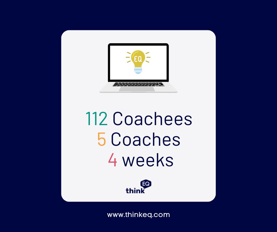 thinkeqcoaching's tweet photo. We've delivered 10,080 minutes of emotional intelligence coaching over the last few weeks for a major financial client. We can't wait to take stock and review what the data tells us so we can support them further.

Think EQ - Proving the impact, always ✊ https://t.co/ooAXSwHsTF