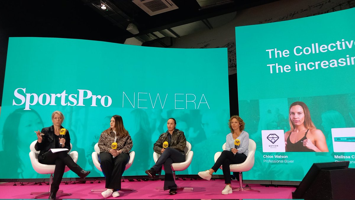 Great opening panel of New Era at #splive23. Growth, new audiences, new business opportunities. Women sports: watch this space.