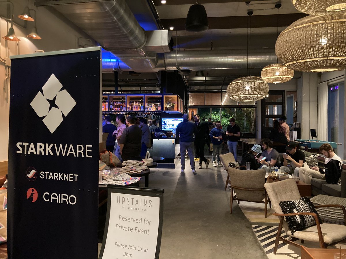 Kaz_Tango's tweet photo. First networking at Austin 🇺🇸 before #Consensus2023 hosted by @StarkWareLtd & @Starknet
Glad to meet new people as always but I looked very tired after long flight ✈️
#Starknet #starware #starknetmeetup https://t.co/qdavVQ9WuV