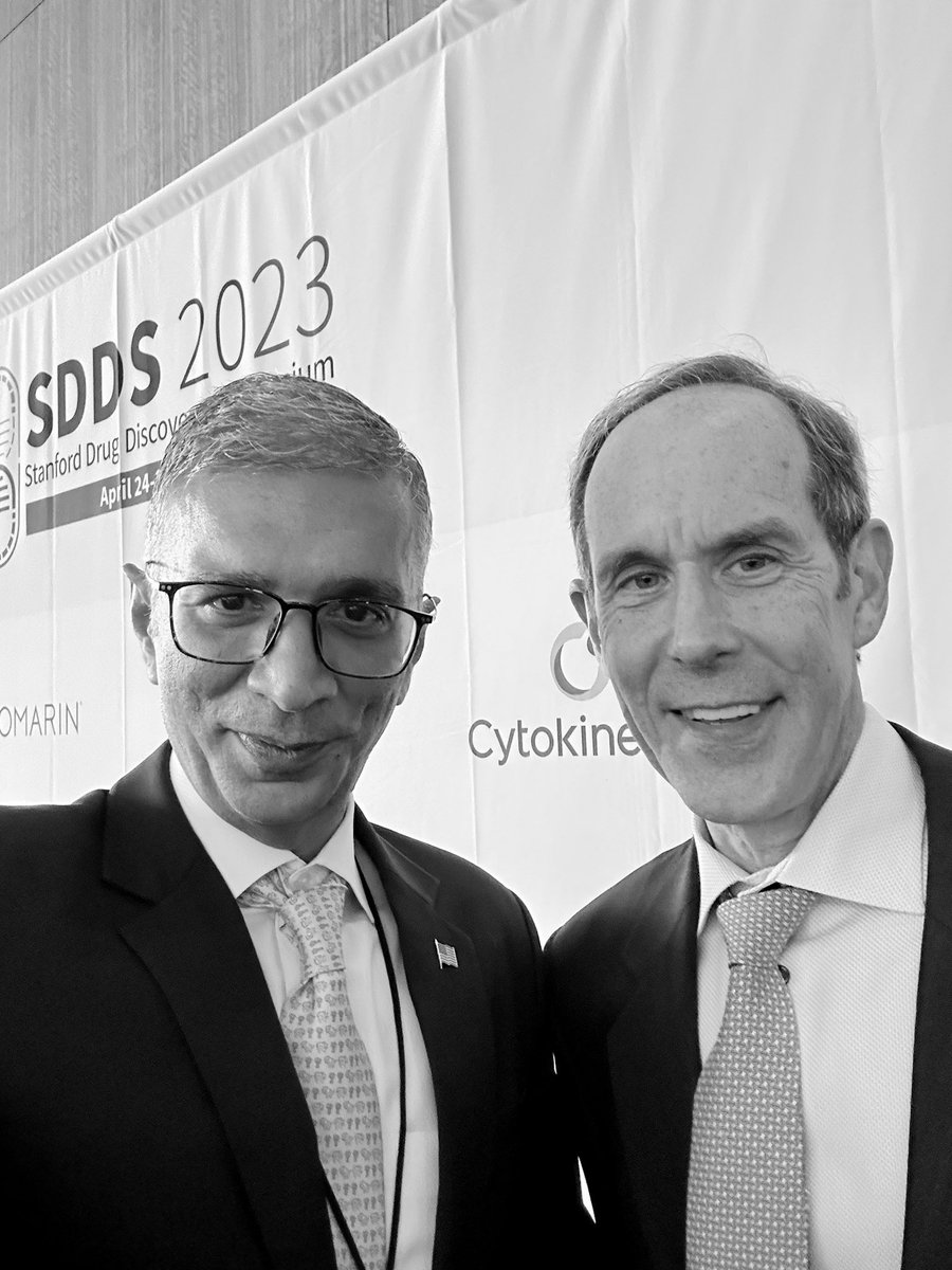 Inspired listening to 4 Nobel laureate’s along with other great scientists & leaders at #SDDS2023 @StanfordCVI

Honored to meet Dr. Brian Druker the force behind Imatinib/Gleevec, the 1st targeted cancer therapy used for treating chronic myeloid leukemia & saving countless lives.