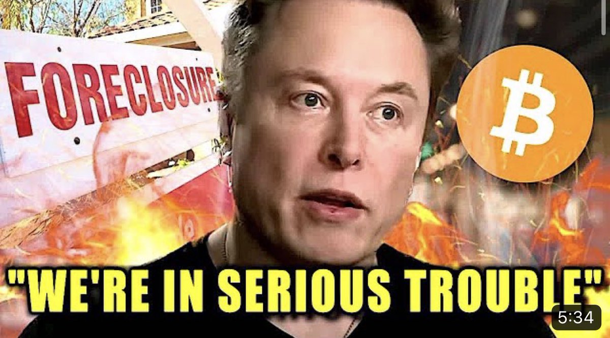 moneytalkyt's tweet photo. @elonmusk says the housing market is about to collapse &amp; Bitcoin a safe haven! 

Watch here: 
https://t.co/wnJWFTRqSP https://t.co/hiTmYV3XlJ