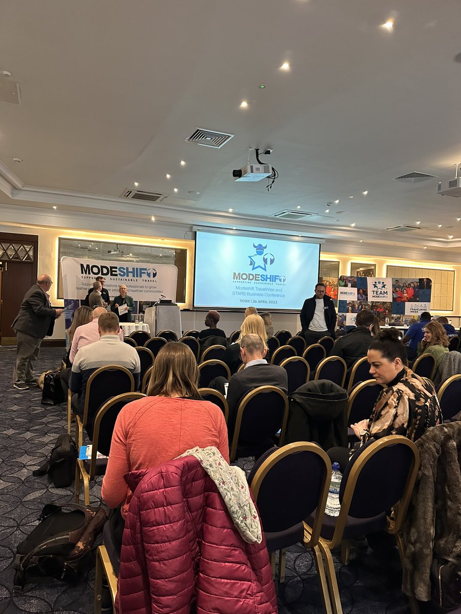 We’re here at the <a href="/TeamModeshift/">Team Modeshift</a> Conference - Switchable Trips 🚴🏼🚶🏻‍♂️ 🚌 🚊 #sustainabletravel
