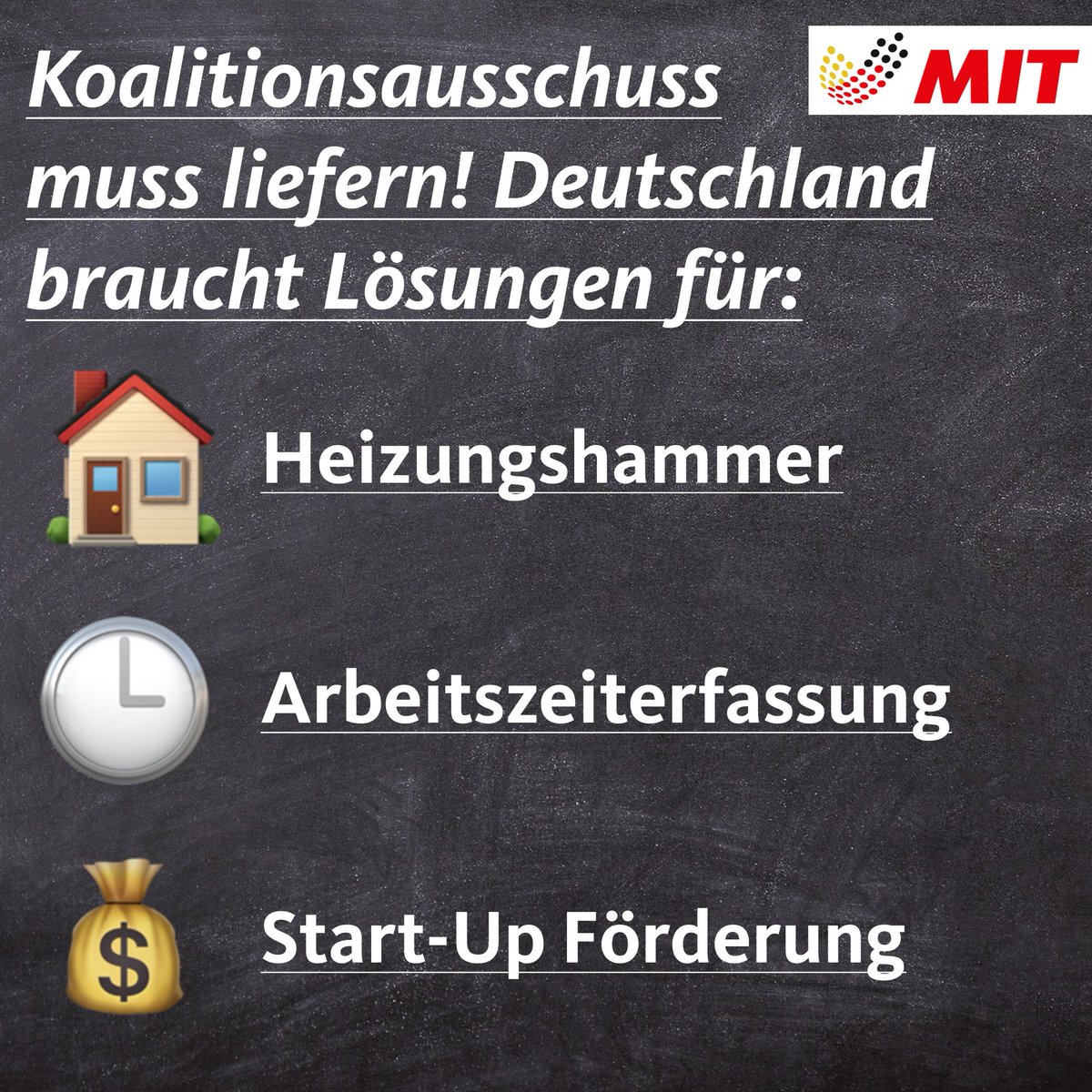 Heute gibt's den nächsten Koalitionsausschuss - und die Ampel muss endlich liefern. Denn die Probleme des Heizungshammers bleiben, Hubertus Heil will unsere Betriebe zurück in alte Stechuhr-Zeiten schicken & die Start-Ups warten auf moderne Rahmenbedingungen!