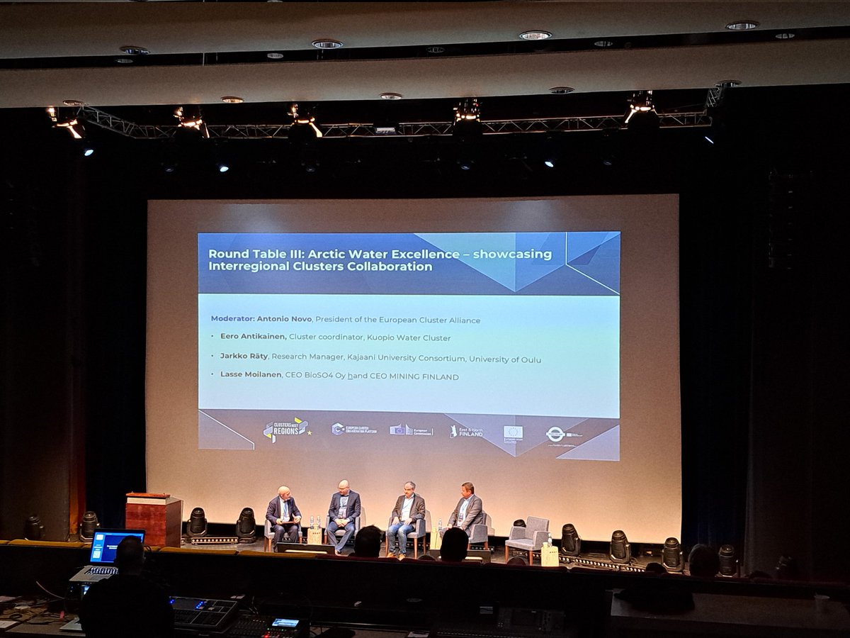 eerov's tweet photo. #ClustersMeetRegions Arctic Water Excellence is dealing with challenges of water management in mining and pulp paper industries. #KuopioWaterCluster #KajaaniUniversityConsortium #MITY #CEMIS #BioSO4 https://t.co/vpG7hXq9KB