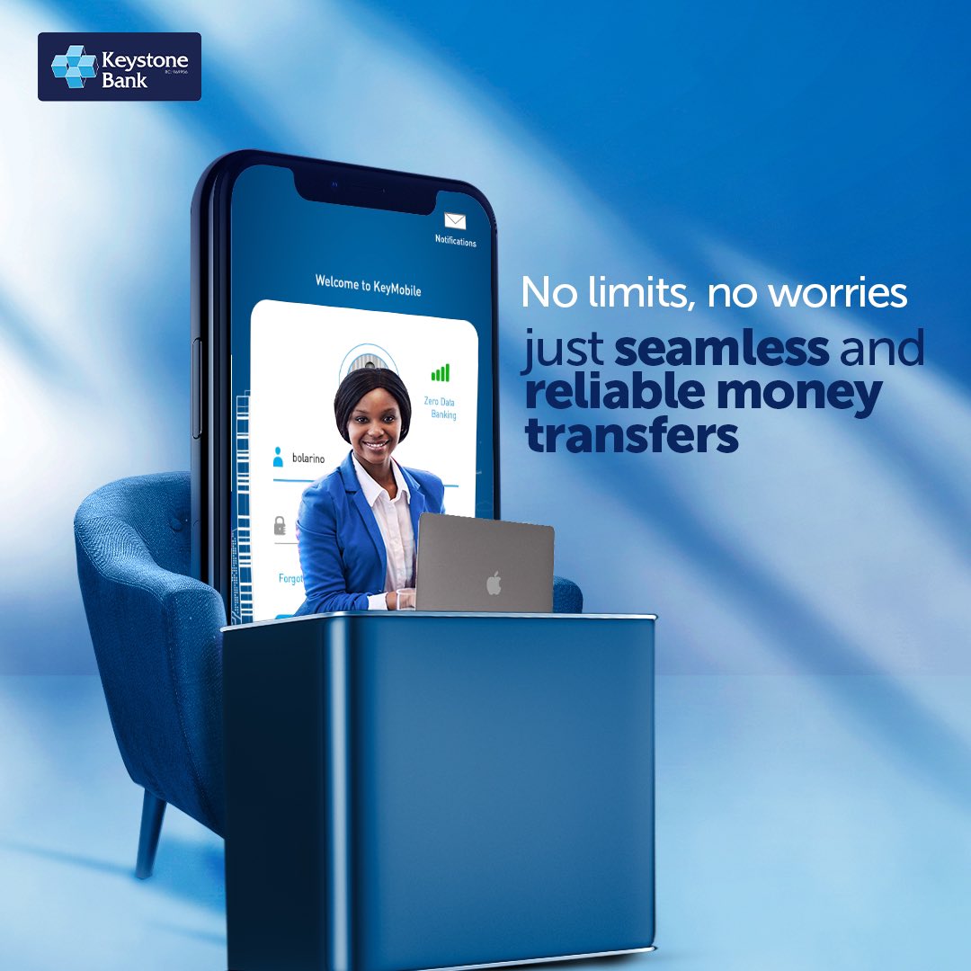 keystonebankng's tweet image. Unleash the full potential of your business with Keymobile. Enjoy limitless transactions nationwide, giving you the freedom to grow your business without restrictions.

#GrowYourBizWithKeystone
#MakeltHappen