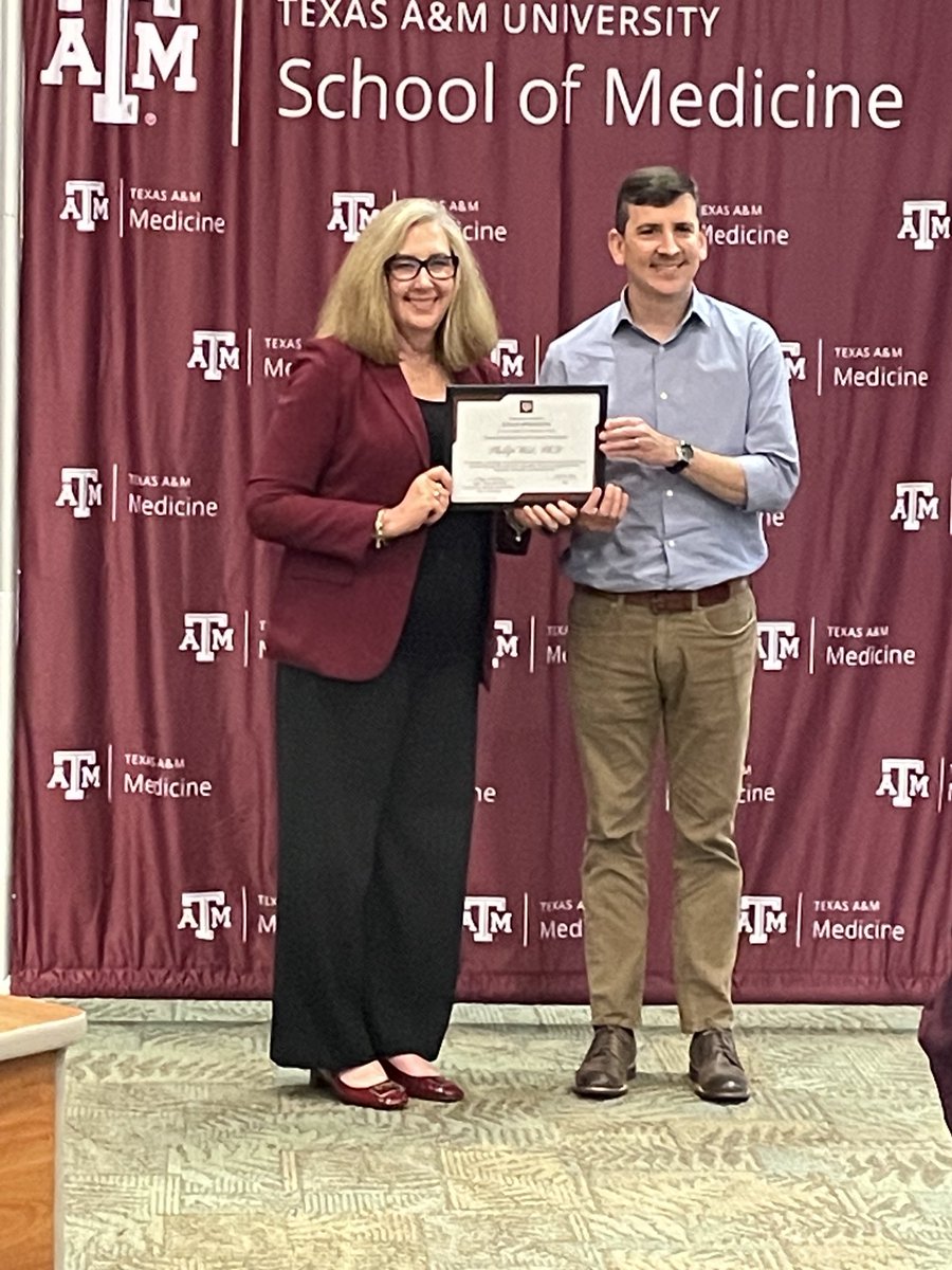 HPolymenis's tweet photo. Many congratulations to my friend and truly outstanding colleague Phillip West (not on Twitter) for winning the Tamu school of medicine Junior Faculty Research Award @TAMU #mpim !! https://t.co/TJGotbHGoY