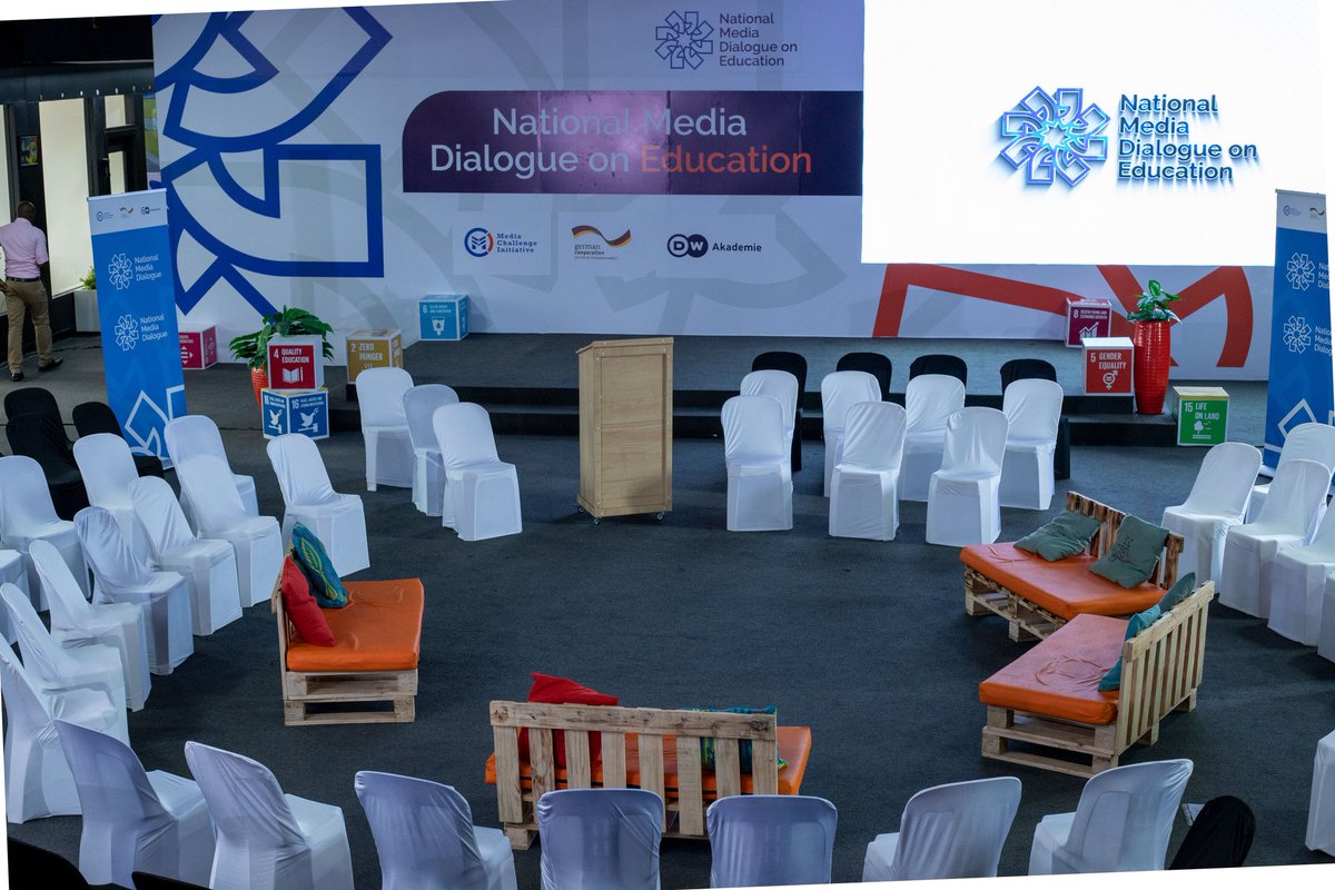 IMChallengeug's tweet photo. The stage is set for the National Media Dialogue on Education at the @mcimediahub.

We are jointly holding the Dialogue on Public Service Delivery with @dw_akademie to discuss opportunities towards achieving national commitments on access to education for all.

#MediaDialogueUg https://t.co/sj2ixw4yNU