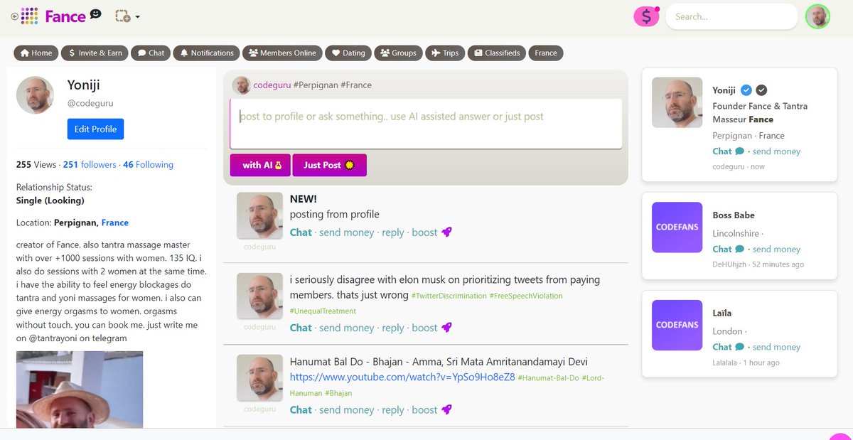 profile update fance.me more coming fance social network #solana #kin $kin <a href="/getcode/">Code</a>