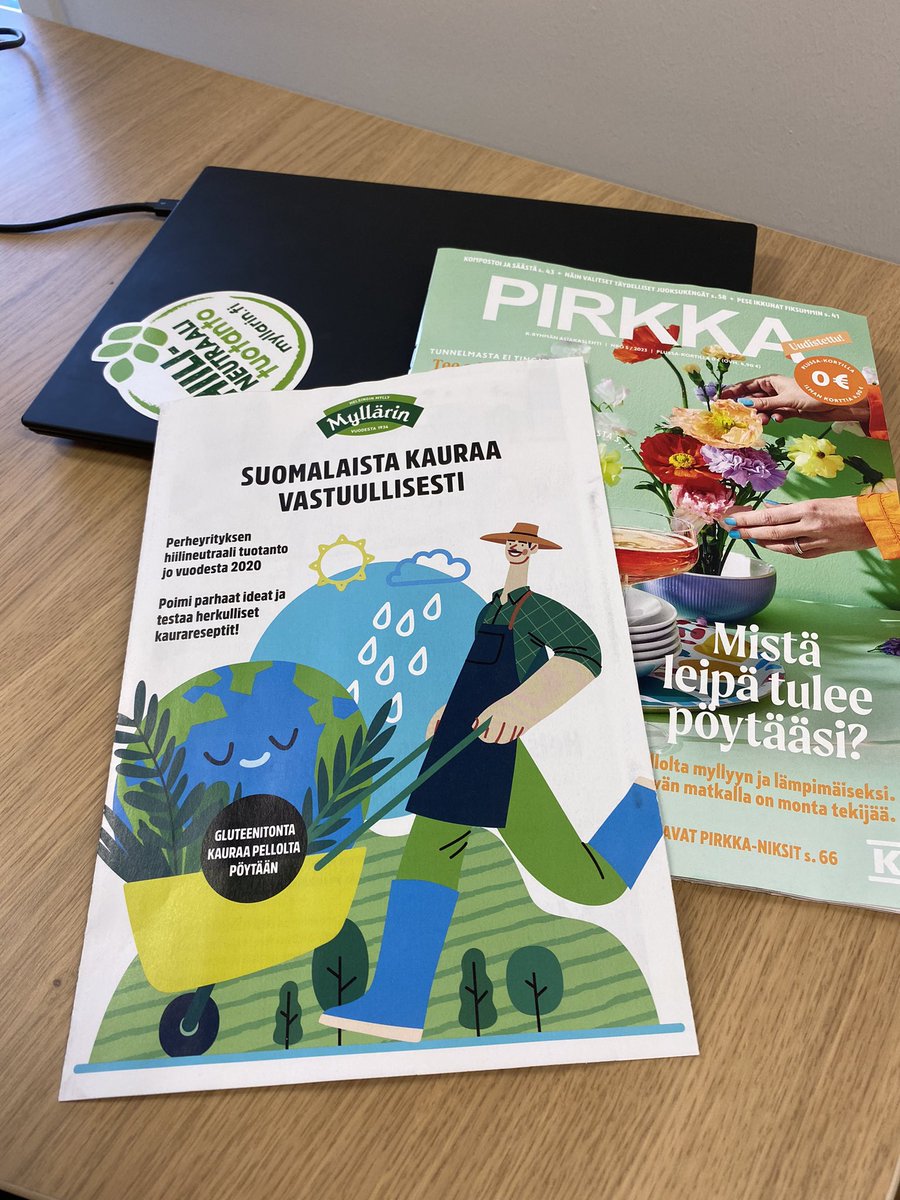HelsinginMylly's tweet photo. Tänään kannattaa kurvata K-kauppaan hakemaan oma #Pirkka-lehti. Siinä on juttua leivän matkasta pöytääsi ja välissä meidän #vastuullisuus’työstämme kertova liite. Lue lisää https://t.co/mHlP0opsQj https://t.co/SggWRLBMkk