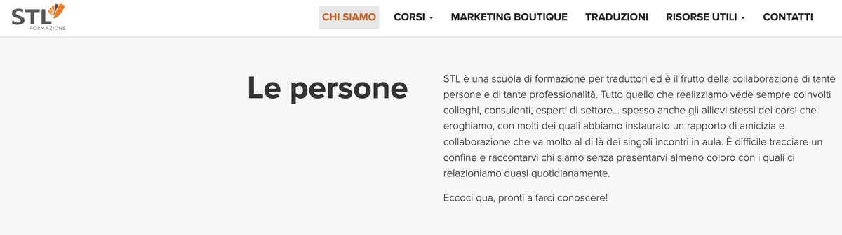 🔥 Il lavoro cresce e il team STL si allarga. 🙂 
Diamo il benvenuto a Sara Tirabassi, con cui collaboriamo felicemente già da un paio d'anni per i corsi della Scuola in ambito medico. Qui sotto la sua bio 👇👇👇
stl-formazione.it/chi-siamo/
#stlformazione #xl8 #traduzionemedica