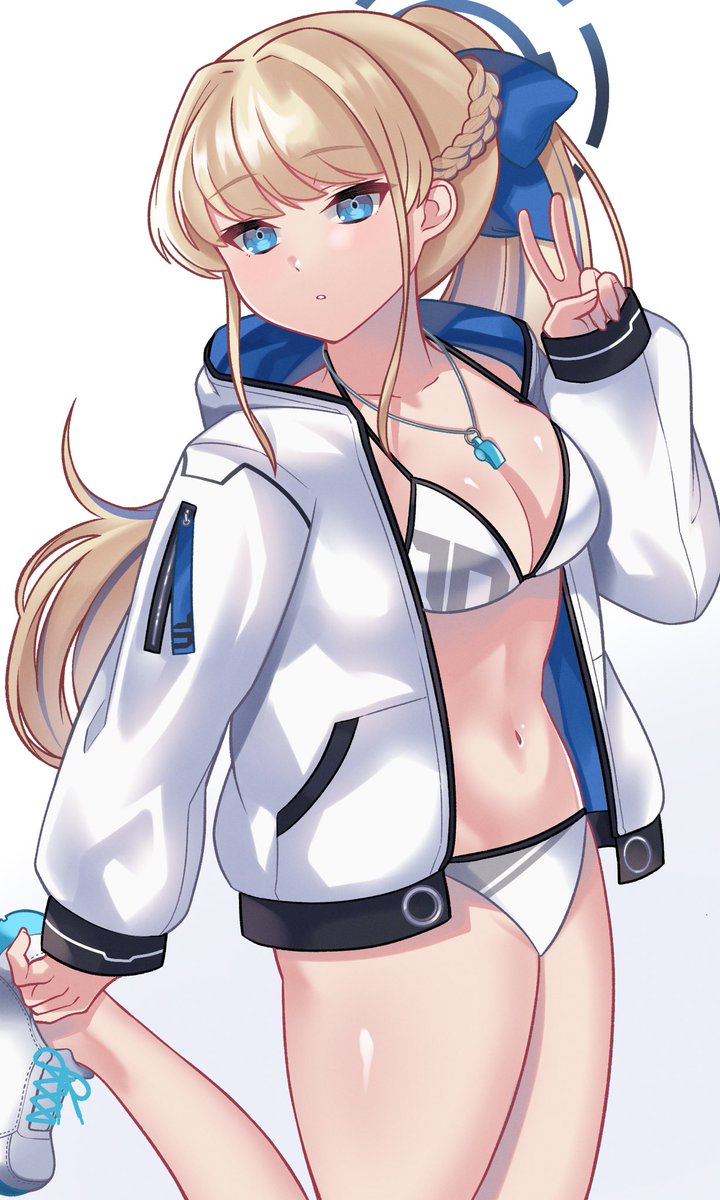 「水着トキちゃ…#ブルアカ 」|あきおのイラスト