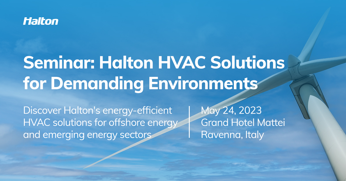Il #24maggio #Halton organizza a #Ravenna il seminario internazionale HVAC Solutions for Demanding Environments in cui presenterà soluzioni #HVAC di #efficienza energetica applicati ai settori #energia e #offshore.
Per iscriversi scrivere a: sales@solmeri.com
#flamgard #omc