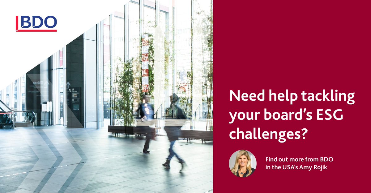 Dans un paysage réglementaire dynamique et des demandes des parties prenantes en évolution rapide, les conseils d’administration ont un nouveau mandat : superviser la stratégie #ESG de leur organisation. Bien que les conseils d’administration puissent différer dans l’approche...