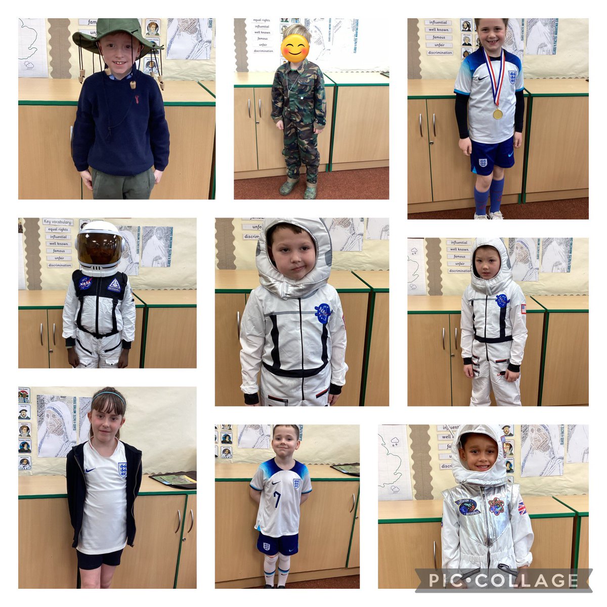 IT’S TOPIC DAY! We have a huge variety of historically famous people in Class 4… how wonderful you all look! 😁👏 #StHerbertsHistory