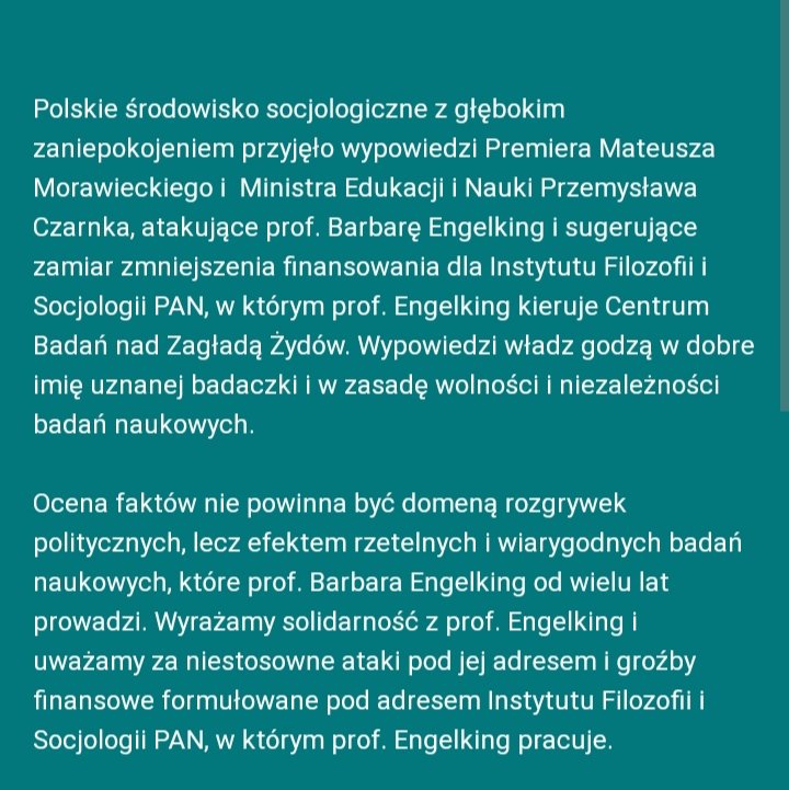 Stanowisko Zarządu Głównego PTS w sprawie wypowiedzi władz godzących w wolność i niezależność badań naukowych

#PolskieTowarzystwoSocjologiczne
