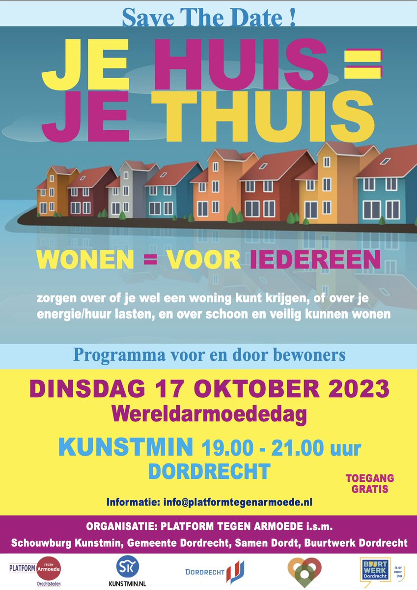 Ssve the date 17 oktober Dag van de armoede in <a href="/Kunstmin078/">Schouwburg Kunstmin</a>