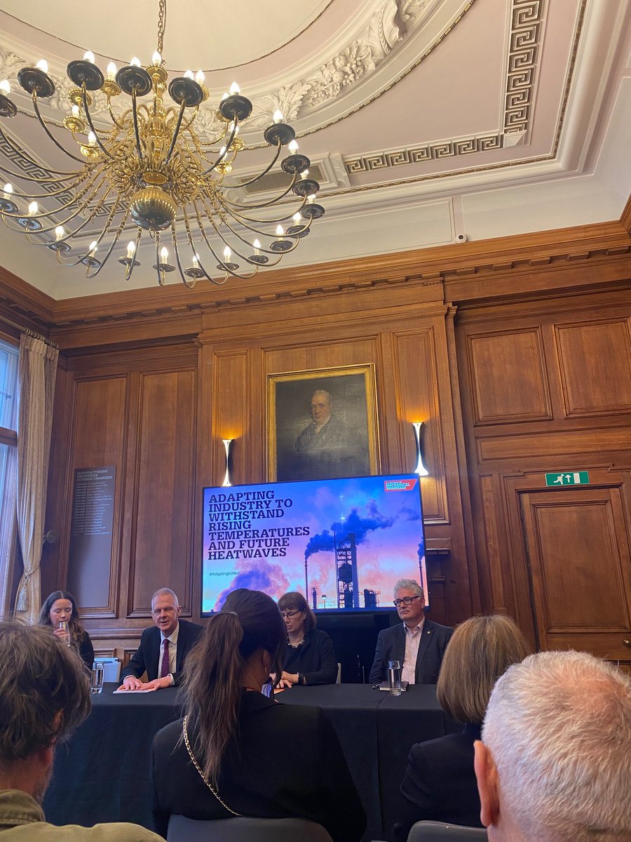 Great to be at <a href="/IMechE/">The IMechE Team</a> discussing the need for further adaptation to protect us from rising temperatures resulting from climate change 🌎hearing from experts including <a href="/laurajokent/">Dr Laura Kent</a> <a href="/DrFox_Tim/">Dr Tim Fox</a> #AdaptingtoHeat