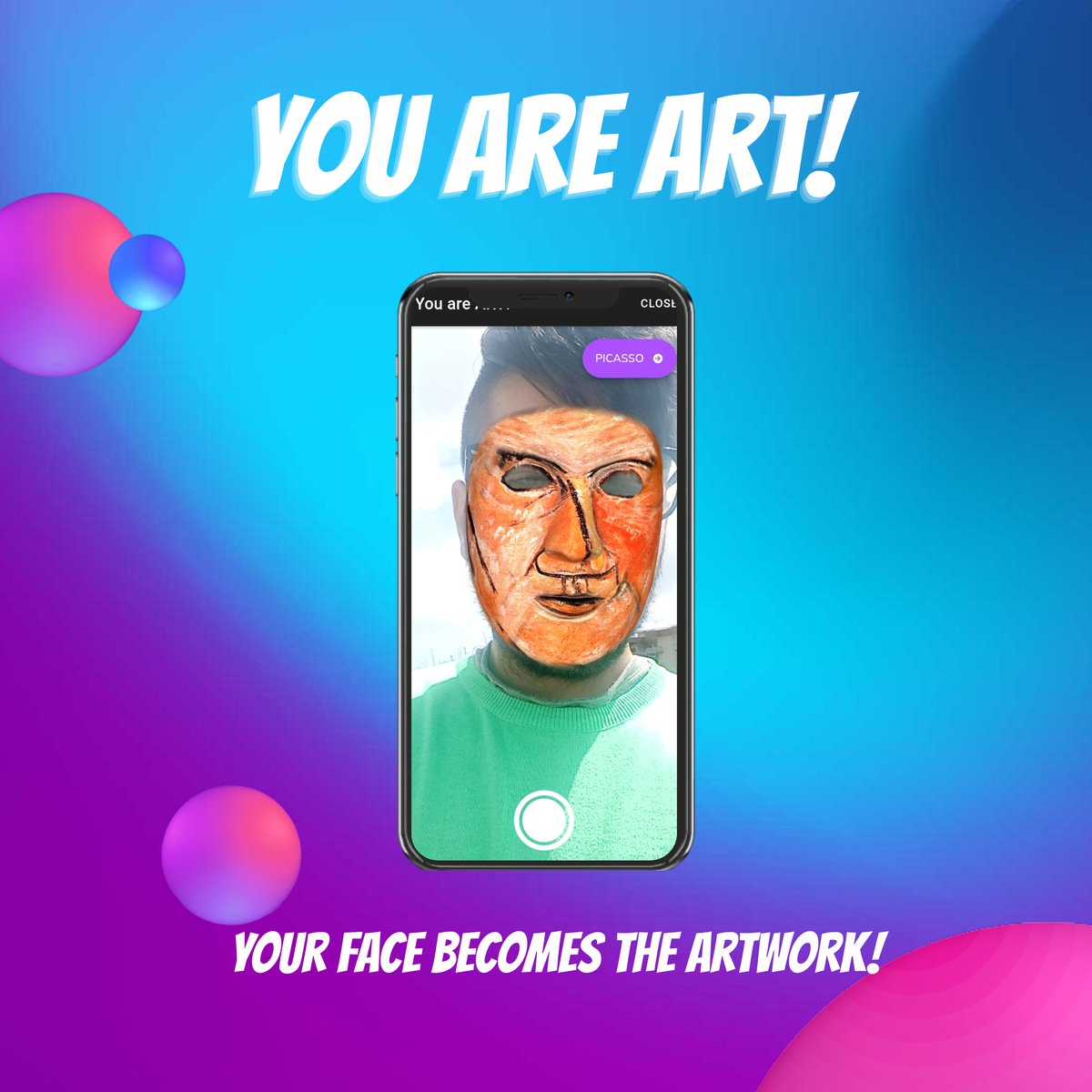You are ART!👩‍🎨

You can now wear #3Dmodel masks of famous artists like Van Gogh, Picasso, and Khalo, and bring their art to life. Feel like a true artist yourself🎨#famousartists #3Dmodelmasks #immersivetechnology

📱Sgozz app bit.ly/sgozz-twitter