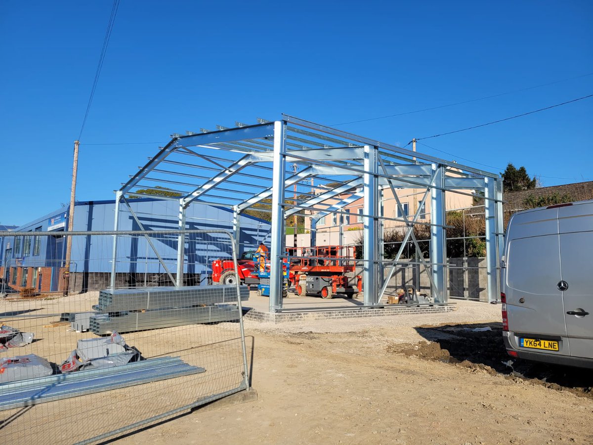lgs_ltd's tweet photo. Great to see blue skies and good progress at our Colwyn Bay site.
This is our second building for a great client.
#LGS #LGSProjects #coldrolled #steelframed #showroom #construction https://t.co/qDD8fNzAQy
