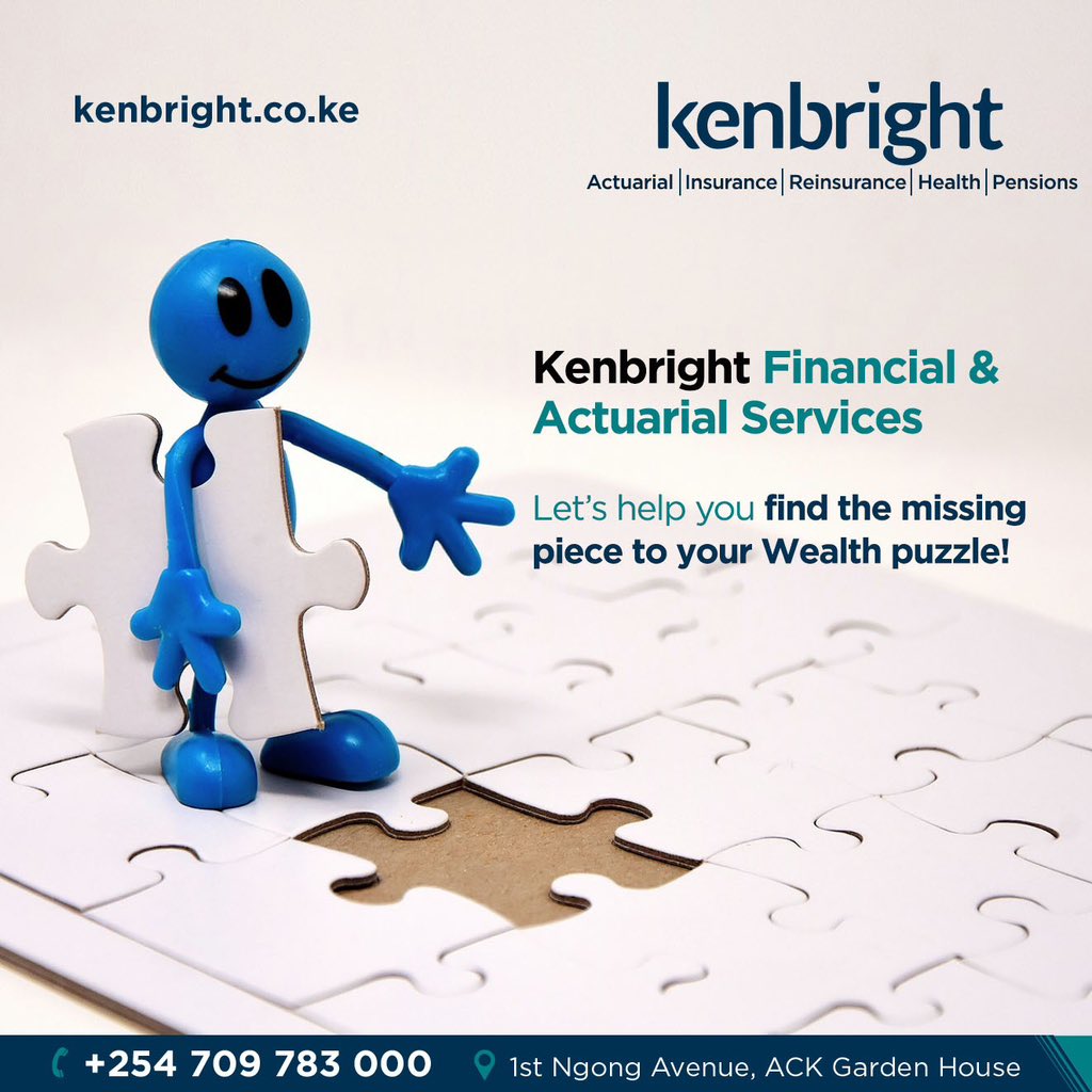 kenbright_ke's tweet photo. We are here to help you fill in the missing pieces thanks to our Kenbright Financial & Actuarial Services.
Planning a business? We are here to analyze risk and the costs associated with risks and uncertainty.
📞 0709 783 000
#Kenbright #ActuarialServices #FinancialServices https://t.co/qIPz9FaftV