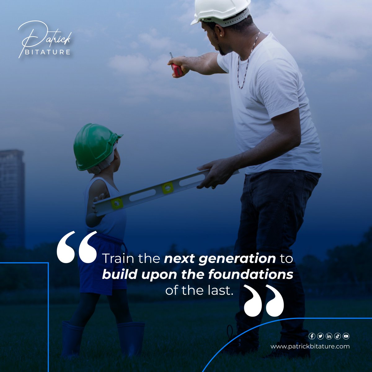 patrickbitature's tweet photo. It is often said of Africans that one generation builds, and the next generation destroys.

This is a narrative that we need to change. We must emphasize to the next generation the importance of building upon the foundations laid by their predecessors. https://t.co/BmjX4sTyya
