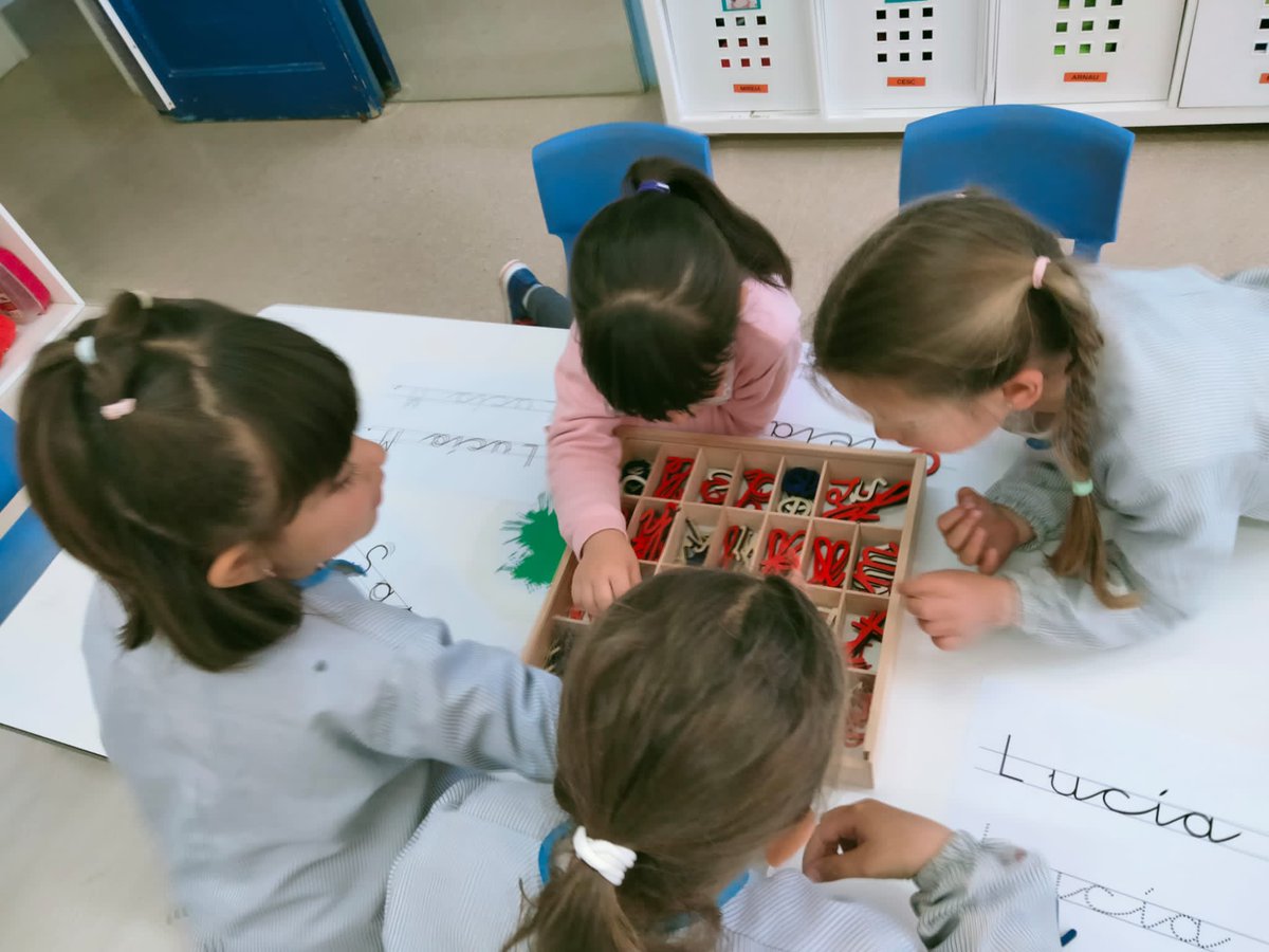 FEDACSantFeliu's tweet photo. Els víkings de I4 ens endinsem en el coneixement del nostre nom en lletra lligada de manera manipulativa.
#lectoescriptura #I4 #llenguatges #TenimUnProjecte https://t.co/LUgxflg5kM