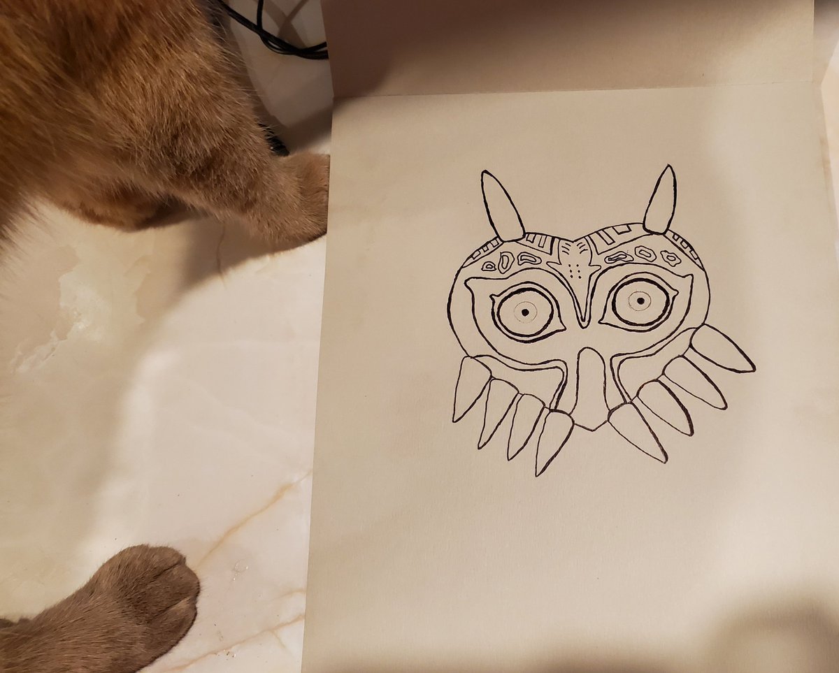 Sfs301987's tweet photo. Work in progress. Tiger doesn't appreciate my drawing because he's an uncultured bitch.
#art #LegendofZelda #ImAmazing https://t.co/jI39gfvgMK