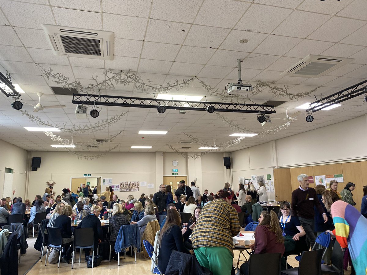 We are in Derbyshire this morning welcoming communities and #mentalhealth professionals from High peak, Derby City, Chesterfield, Derbyshire Dales and North Derbyshire &amp; Bolsover to the #LivingWell ‘Super Collaborative’ 💫

<a href="/LivingWellteams/">Living Well Derbyshire</a> 
<a href="/derbyshcft/">Derbyshire Healthcare 💙</a>