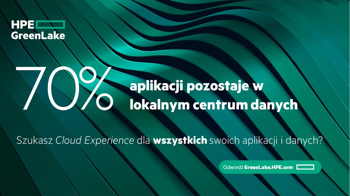 HPE_Polska's tweet photo. Przedsiębiorstwa uwielbiają łatwe i sprawne korzystanie z chmury, ale większość aplikacji pozostaje wewnątrz firmy!
🎬 W tym wideo wyjaśniamy, jak #HPEGreenLake umożliwia #CloudExperience w obsłudze wszystkich aplikacji i danych, gdziekolwiek się znajdują: https://t.co/nyDNoL0JRk https://t.co/JxDvDatB1H