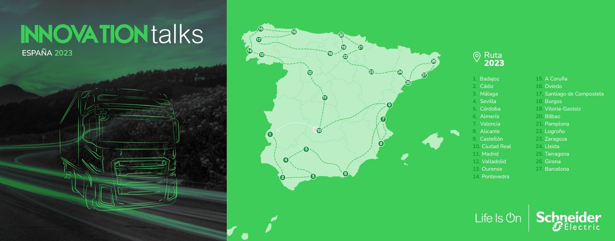 ¡Seguimos con nuestro #roadshow por el país! 🚛 📢 Nuestro objetivo es reforzar nuestra relación con nuestros socios del canal de distribución nacional 🤝 y mostrar nuestra cartera de soluciones digitales y sostenibles. Acércate, ¡te sorprenderemos! 🙌🏼 #InnovationTalkTour