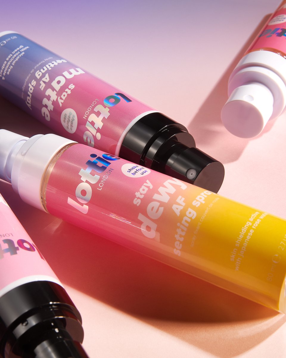 myLottieLondon's tweet photo. we wanna know... matte or dewy? whose gonna win? 😍💜🌟
#lottielondon #makeup #newin #settingsprays #mattemakeup #dewymakeup #genz https://t.co/XoMYFyhCPP