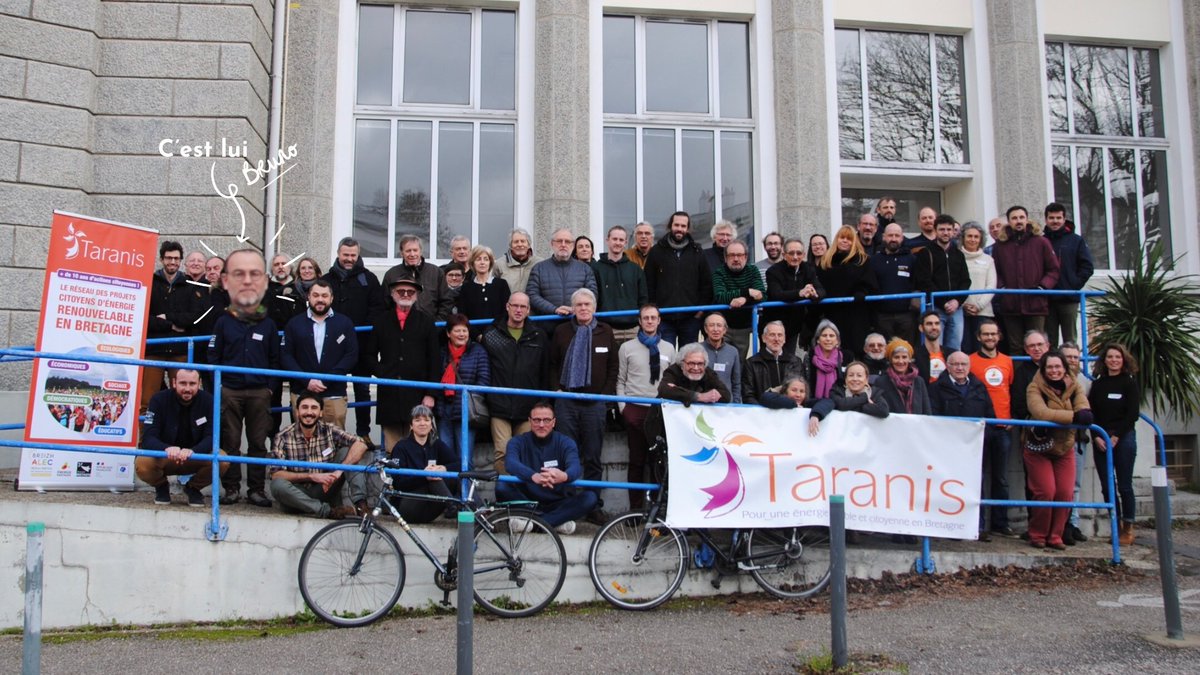 ALOEN_Lorient's tweet photo. ☀️#Taranis, c'est LE réseau breton des projets d’énergie citoyenne
🤝Depuis 2021, #ALOEN accompagne localement des projets citoyens en mettant à disposition un de ses salariés #Bruno
🎯Objectif : développer la coopération locale et permettre la création de projets territoriaux https://t.co/nHyKMKYF4h