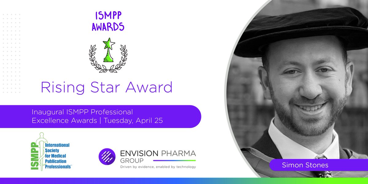 EnvisionPharma's tweet photo. We are thrilled to share the news that Envision Pharma Group’s Simon Stones has won the Rising Star Award at the 19th Annual Meeting of ISMPP. 

#EnvisionPharma #Envisionaries #ISMPPAnnual2023 https://t.co/VzxCuoUlXb