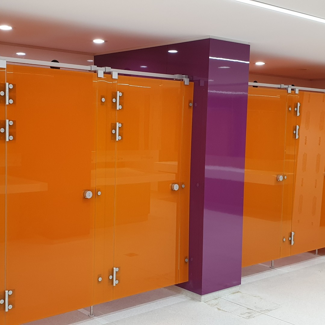 KemmlitUK's tweet photo. Who knew #purple and #orange would go so well together? https://t.co/7BD1NVCKoU #brightcolours #addcolour #bebold #colourscheme #washroomdesign https://t.co/COZRUoiINx