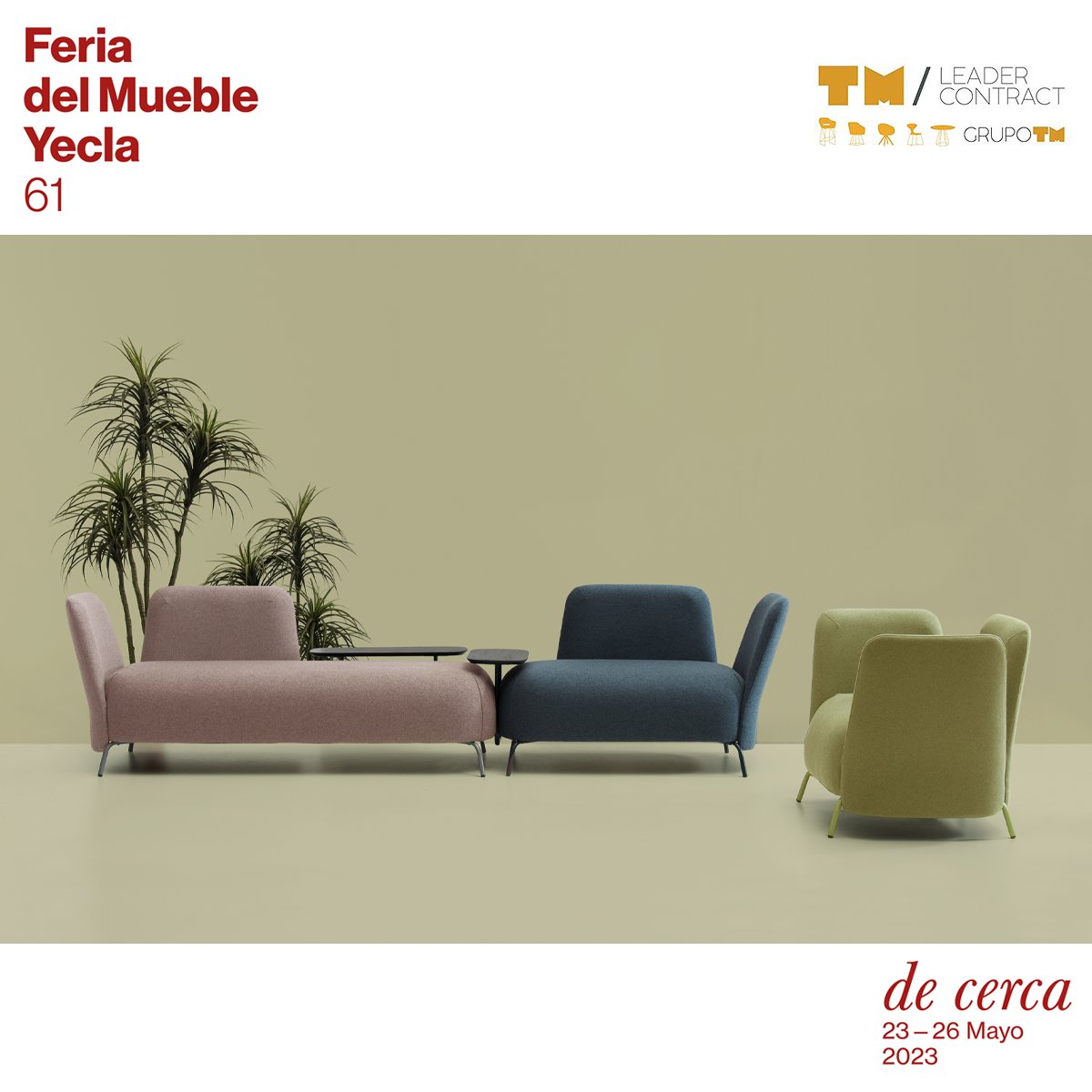 FMYecla's tweet photo. 👍 ¡TM Leader Contract se une a la 61’ Edición de la FMY!

@TMsillerias está especializada en el mundo del CONTRACT. Ofrece productos de mobiliario específico para Hostelería, Residencias Geriátricas, Centros Sanitarios, etc.: https://t.co/yT91iS4f0n

📍 Estand CY1-CY2 https://t.co/bOP8t3eBg1