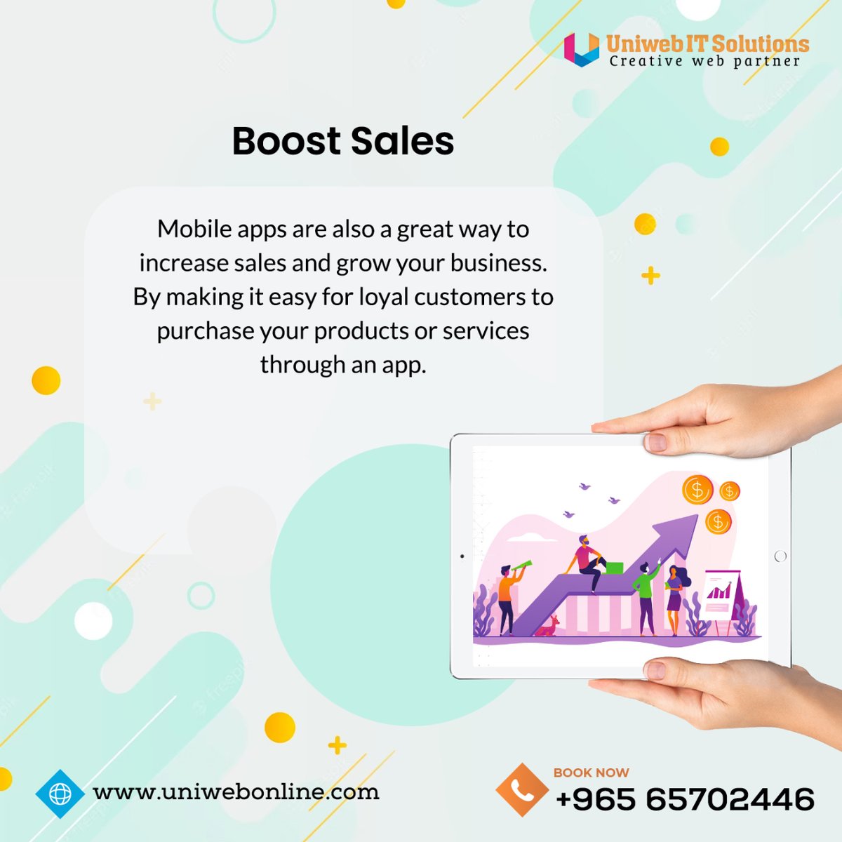 uniweb008's tweet image. We're developing cutting edge mobile apps for all industries. For more details call us at +965 65702446 and Visit uniwebonline.com
#mobileapplicationdevelopmentcompany #mobileappservices #mobileapplicationsdevelopment #mobileappdevelopmentagency #mobileappcompany