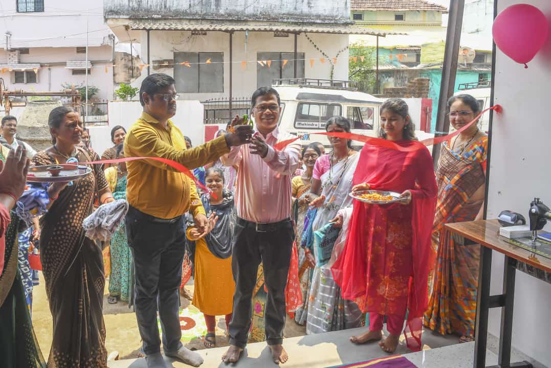 KPFfounder's tweet photo. KP Foundation launches new skill development center in Gadchiroli, Maharashtra, aimed at empowering communities to create sustainable livelihoods. 
#livelihood #skilldevelopment https://t.co/pUEKfVqHMy