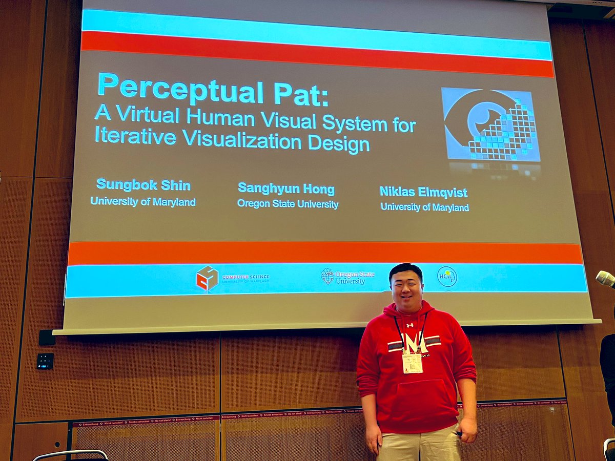 Talk by <a href="/sungbokshin90/">Sungbok Shin</a> on “Perceptual Pat: A Virtual Human Visual System for Iterative Visualization Design” dropping 11.10am at #chi2023 in X11+12: on how to give quick feedback for visualization designers. With <a href="/sanghyun_hong/">Hong, Sanghyun</a>. <a href="/hcil_umd/">HCIL</a> PDF: dl.acm.org/doi/10.1145/35…