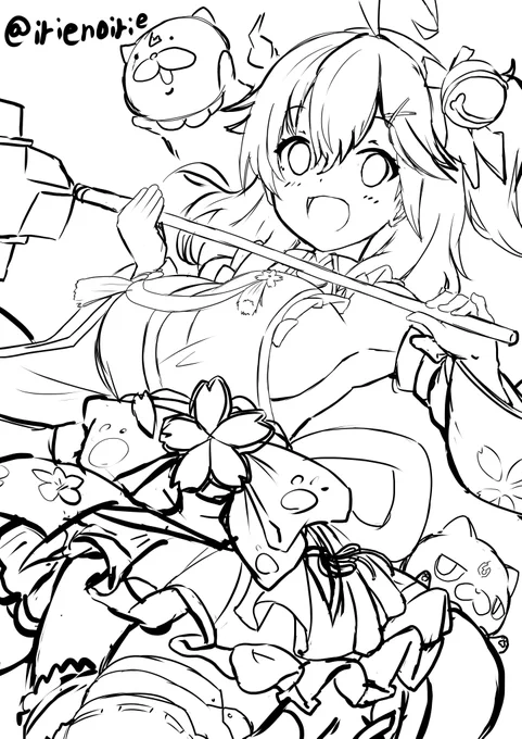 みこちWIP
時間ができたら完成させたいね
#さくらみこ
#いりえのえ
#絵描きさんと繋がりたい 