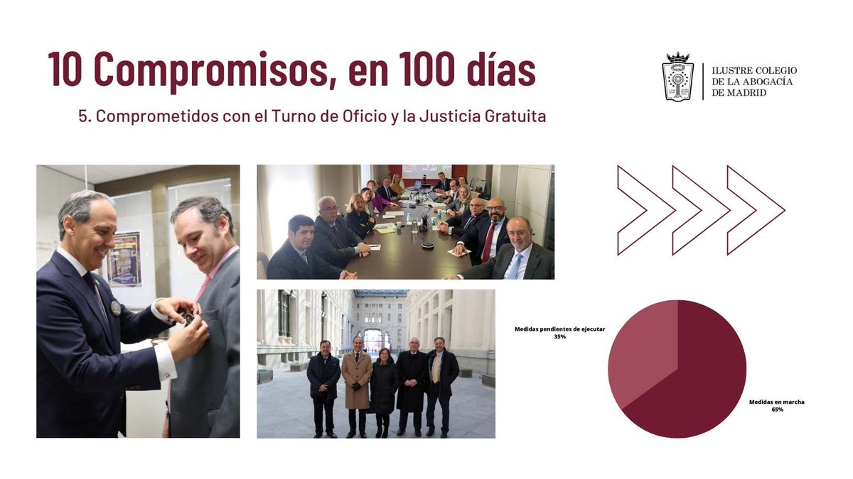 icam_es's tweet photo. 🔟compromisos en #100díasICAM
5️⃣ Comprometidos con el #TurnoDe Oficio y la #JusticiaGratuita
✅ #ICAMConElTO #EsNuestroTurno
✅ #PlazaTO https://t.co/ygWG0jTaLS