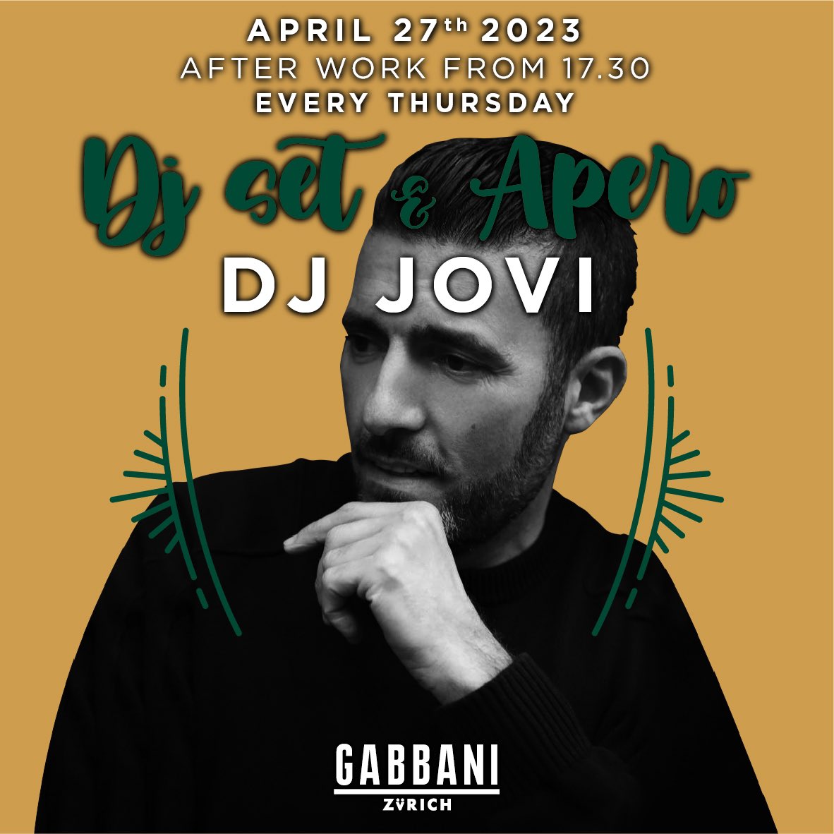 Gabbani1937's tweet photo. GABBANI ZÜRICH
Tomorrow is Thursday again and like every week, we look forward to seeing you at 5:30 pm for happy hour.
Enjoy great music with DJ Jovi & delicious drinks.
▫️
#gabbani#since1937
#gabbanizürich #lecafe #eatinzürich #hellozürich #aperoinzürich #gourmetfood https://t.co/9qrkTDwmQn