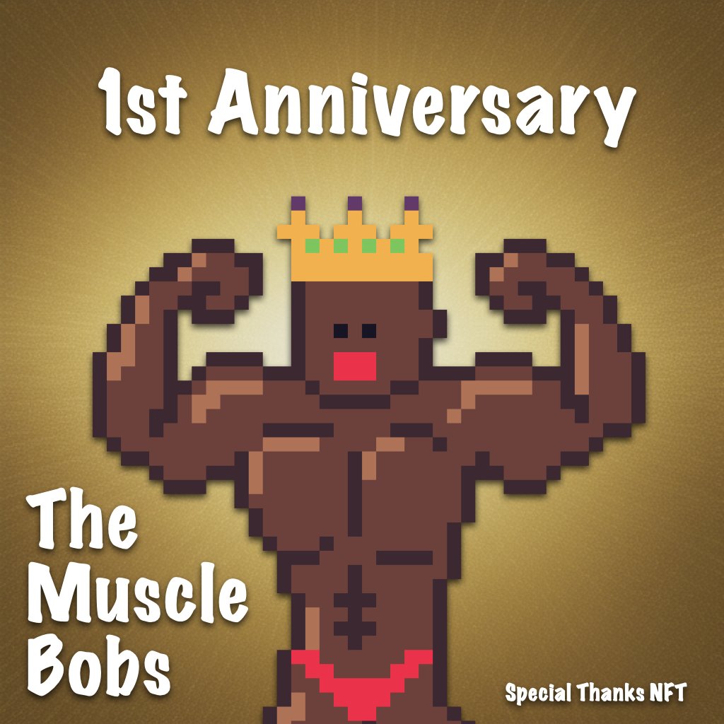 YusukeN1224's tweet photo. 👑祝1周年＆まちゃさん加入👑

うぉぉ！The Muscle Bobsが1周年です！
皆様への感謝と新メンバー加入記念に
特別なNFTを完全無料でプレゼントぼぶぅ🤩
ぜひぜひ❤️

✅ @YusukeN1224 , @Crypto_Macha_ フォロー
✅このツイートを❤️＋RT 
✅受け取りはSpread @0xSpread より👇
https://t.co/De99e6F8EU https://t.co/pEmtScq9df