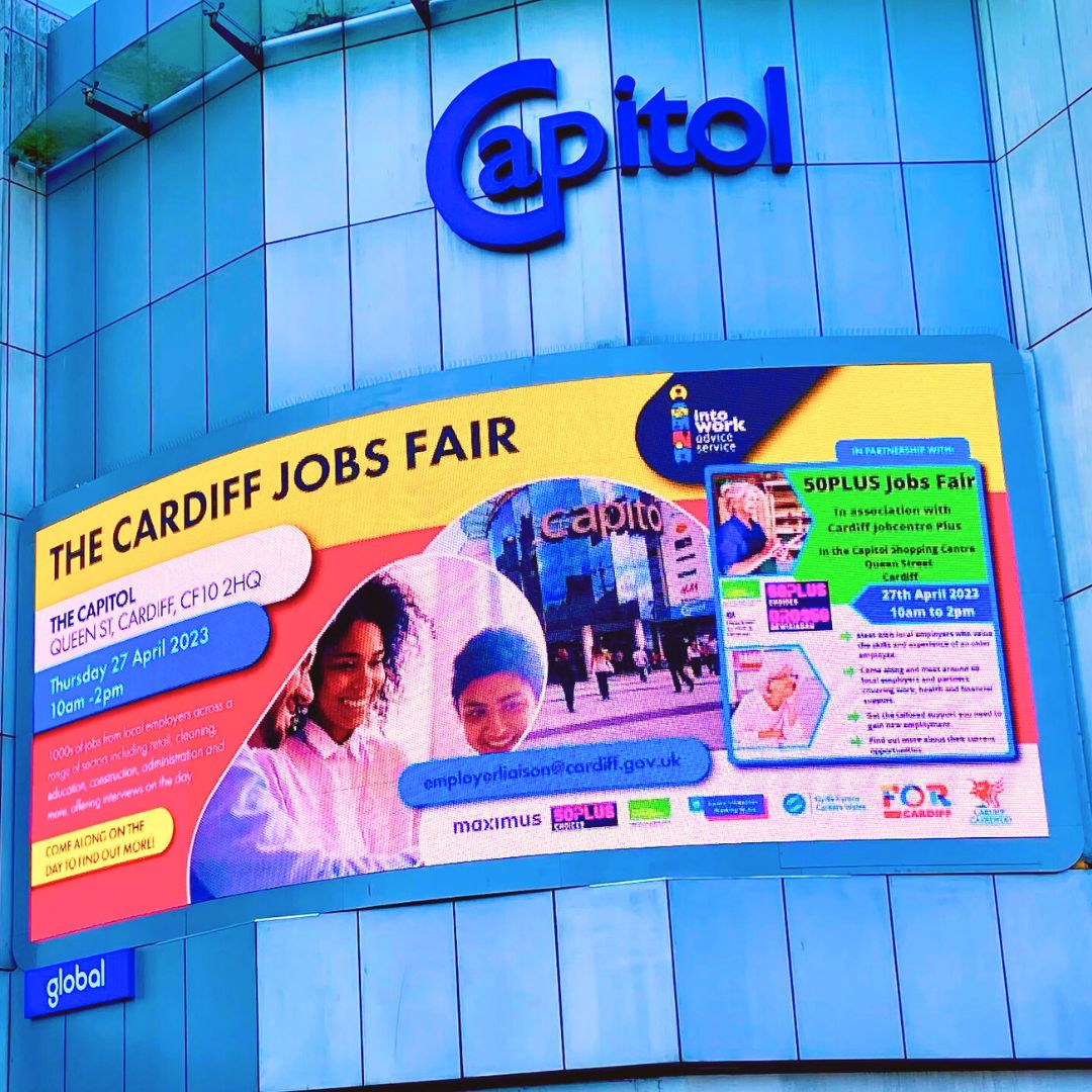 IntoWorkCardiff's tweet photo. We’re excited to see you all at The Cardiff Jobs Fair tomorrow from 10am - 2pm at @Capitol_Cardiff!
Meet local employers across a wide range of sectors providing advice and guidance on employment and training, with interviews on the day! https://t.co/ZodC1YGiMF
