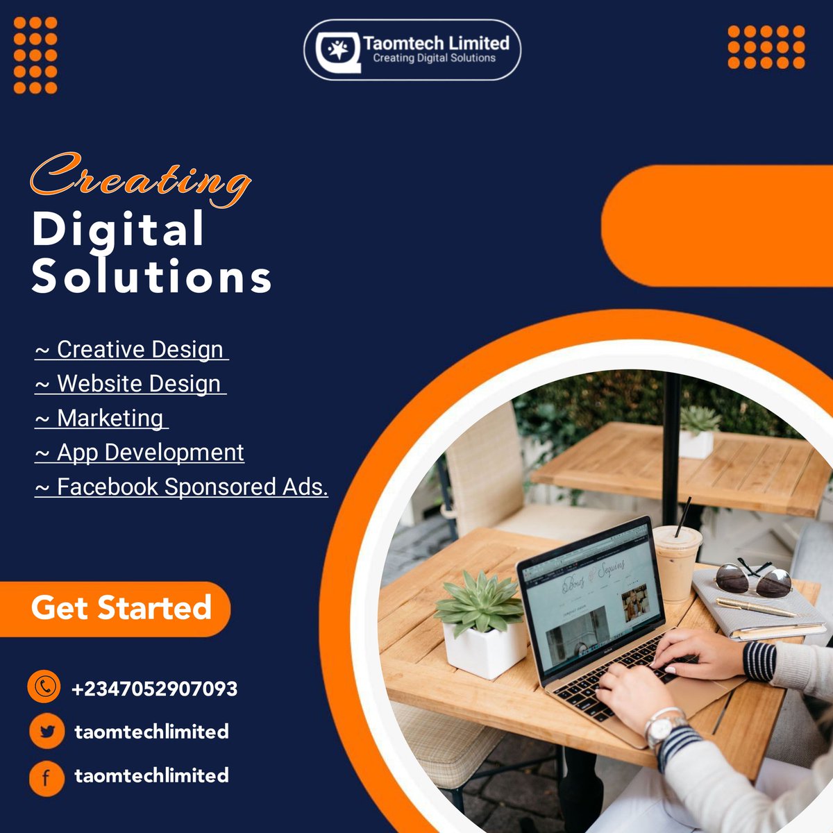 TaomtechLimited's tweet photo. I Mike O. Adebisi and team of expert designers and developers work together to create websites that are not only visually stunning, but also highly functional and easy to navigate. 

We are committed to creating digital solutions - Taomtech limited https://t.co/vmiGFzWDSl