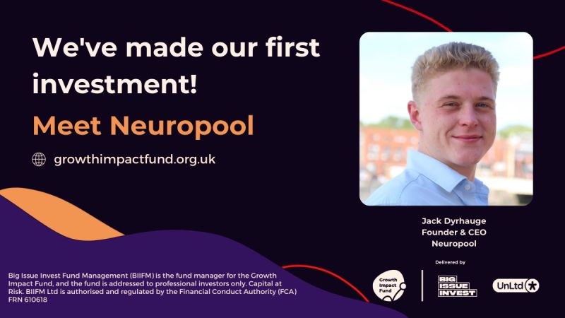 As an investor in #GrowthImpactFund led by @UnLtd & @BigIssueInvest we’re proud to announce that @NeuropoolUK is the Fund’s first investee.

The Fund offers #socinv designed by and for social purpose organisations led by diverse teams.

Find out more.⬇️

bit.ly/3L5PzaN