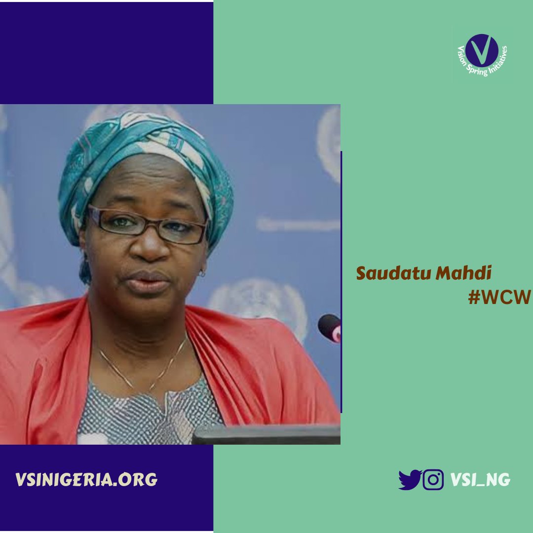 VSI_ng's tweet photo. Today's #WCW is Saudatu Mahdi, a Nigerian feminist, human rights activist, and advocate for peace and conflict resolution. As the Secretary-General of the Women's Rights Advancement and Protection Alternative (WRAPA), she has worked tirelessly to promote women's rights, end https://t.co/Ue4HVhXN6Z