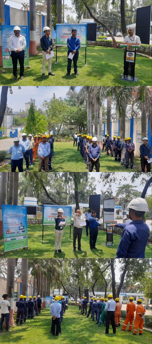 BPCLSultanpur's tweet photo. Sultanpur LPG Territory started the activities of Saksham 2023 by taking Saksham pledge with all Officers, Company Workmen, Security Guards, Contract labours and PCVO crew . Territory Manager gave the message of energy conservation and Saksham theme of achieving Net Zero https://t.co/OXHfiSiwtO